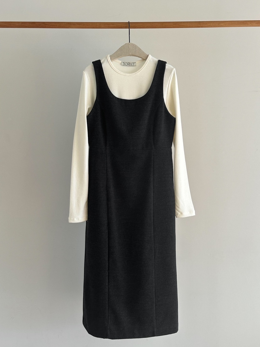 SORBET韓國直郵女裝新款真品推薦24秋夏休閑人氣時尚連衣裙SORBET/flat white連衣裙