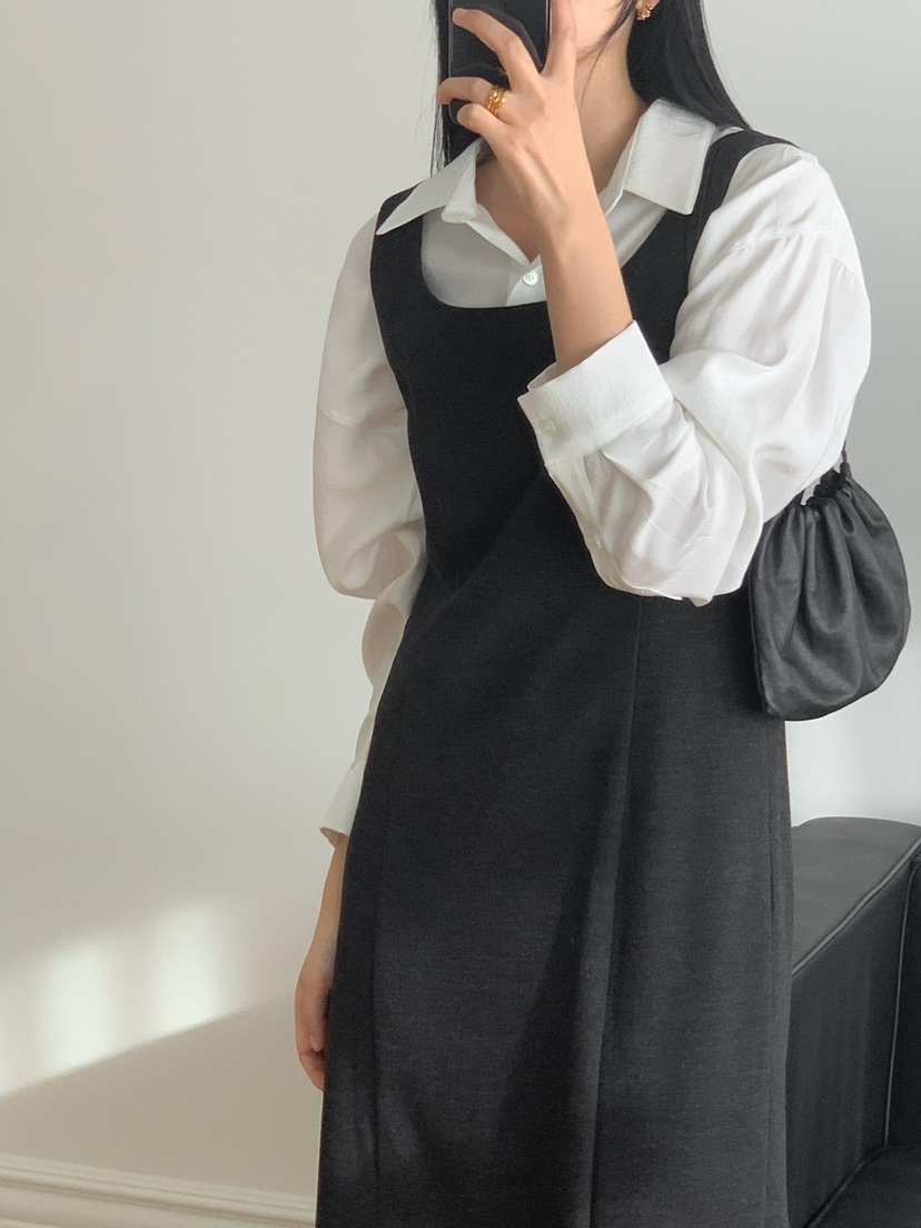 SORBET韓國直郵女裝新款真品推薦24秋夏休閑人氣時尚連衣裙SORBET/flat white連衣裙