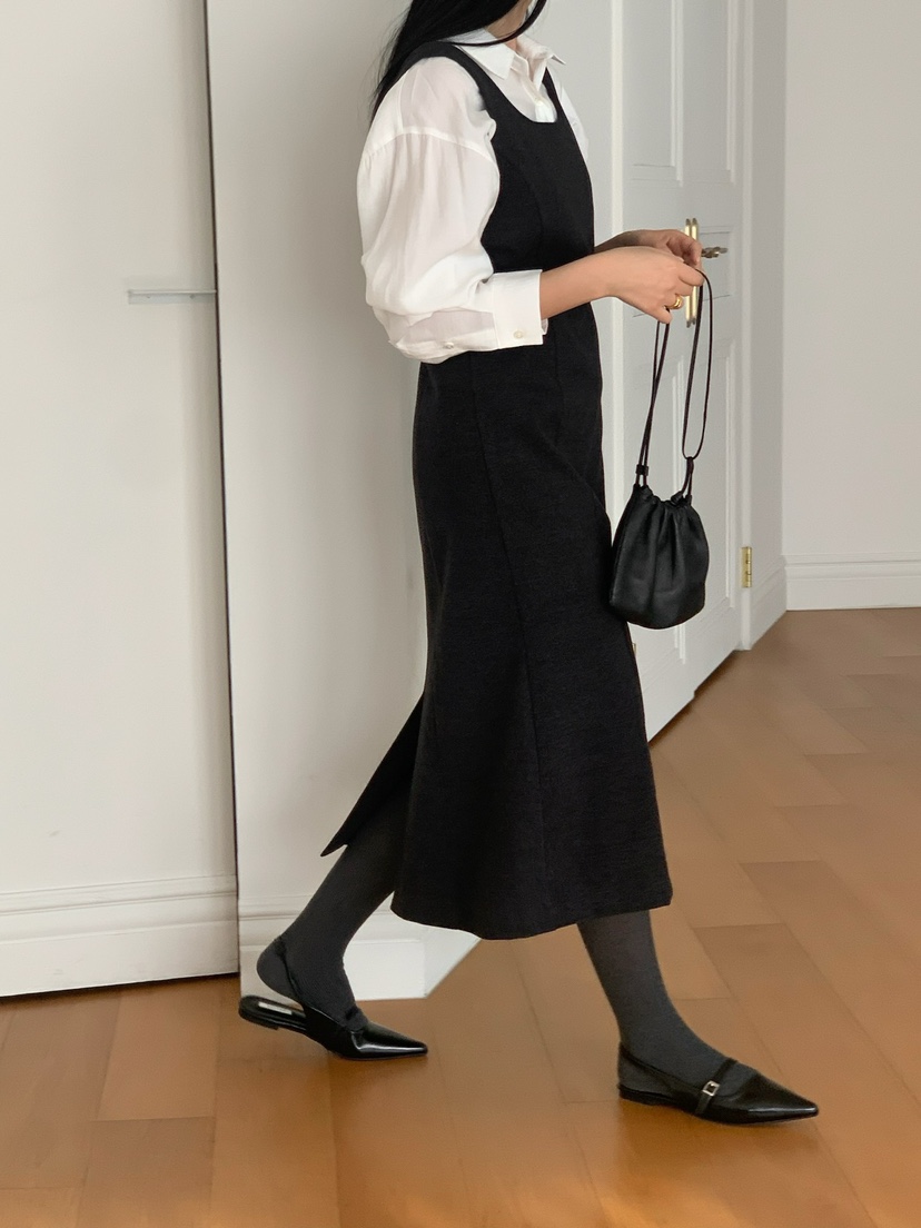 SORBET韓國直郵女裝新款真品推薦24秋夏休閑人氣時尚連衣裙SORBET/flat white連衣裙