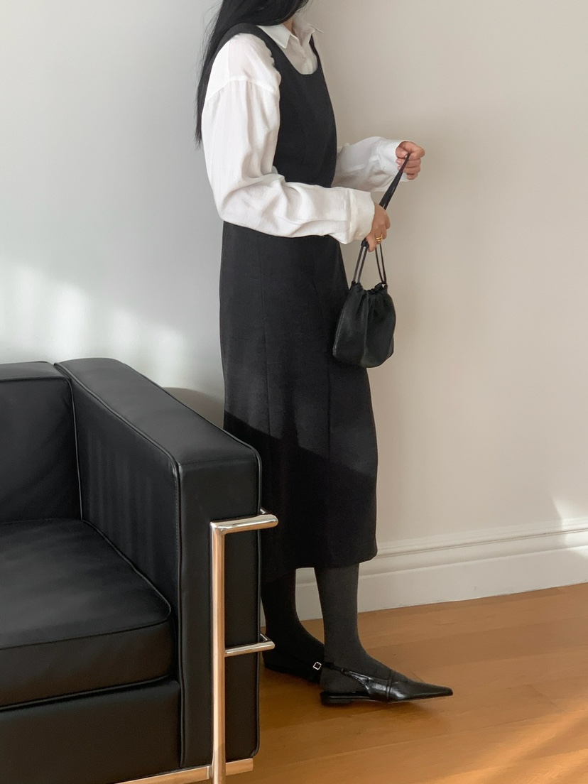 SORBET韓國直郵女裝新款真品推薦24秋夏休閑人氣時尚連衣裙SORBET/flat white連衣裙