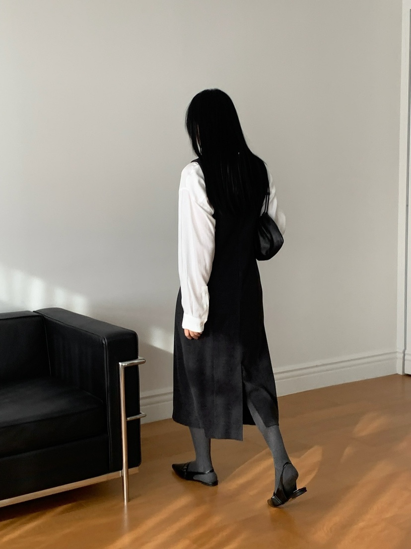 SORBET韓國直郵女裝新款真品推薦24秋夏休閑人氣時尚連衣裙SORBET/flat white連衣裙