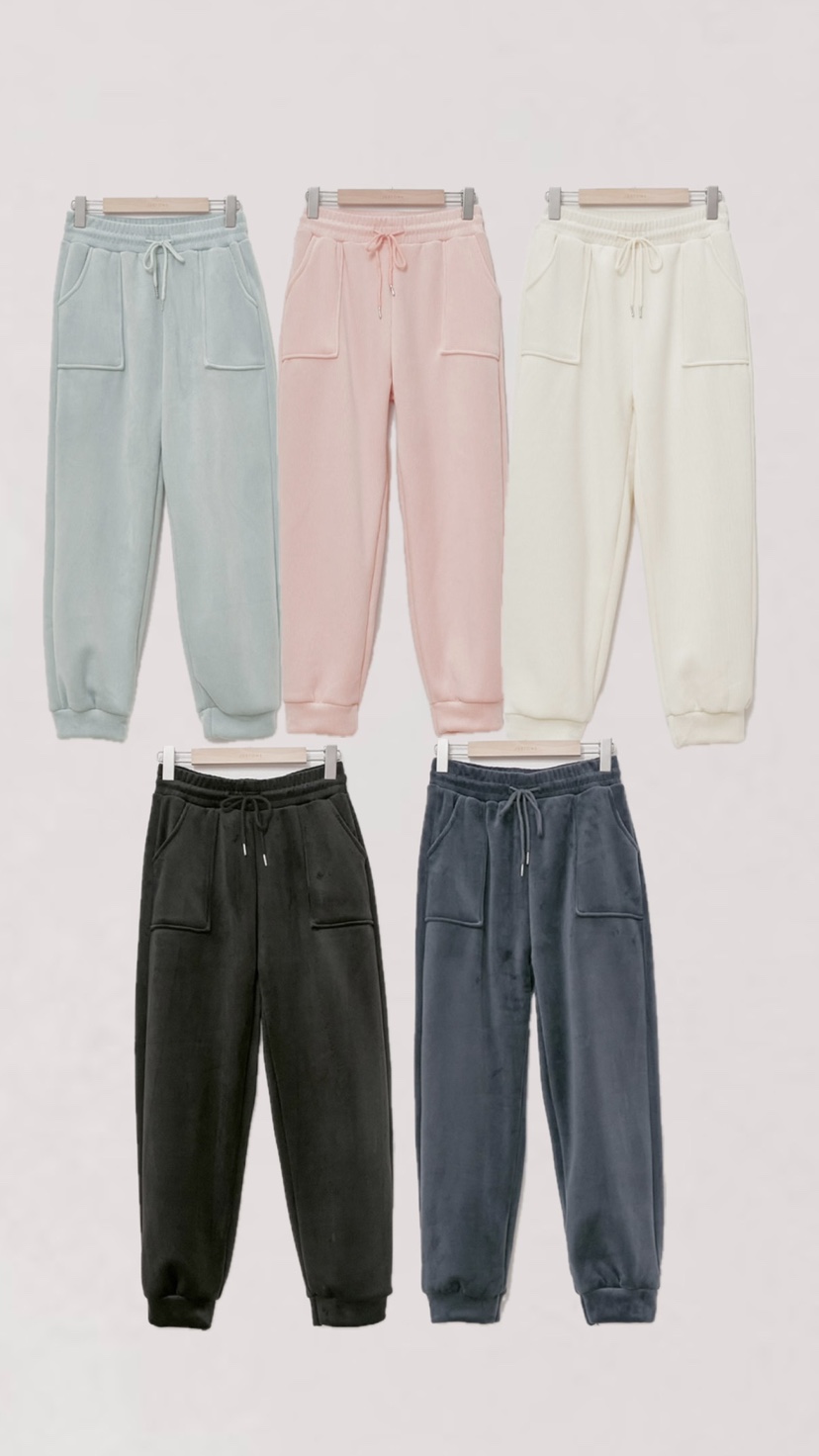 I BLLE東大門直郵女士新款人氣24秋夏真品時尚休閑休閑褲加絨I BLLE休閑褲