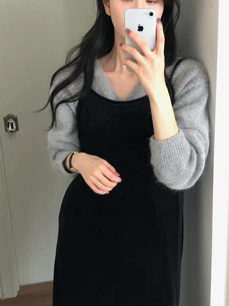 COME HERE東大門實拍女士新款熱賣休閑人氣推薦時尚連衣裙COME HERE連衣裙