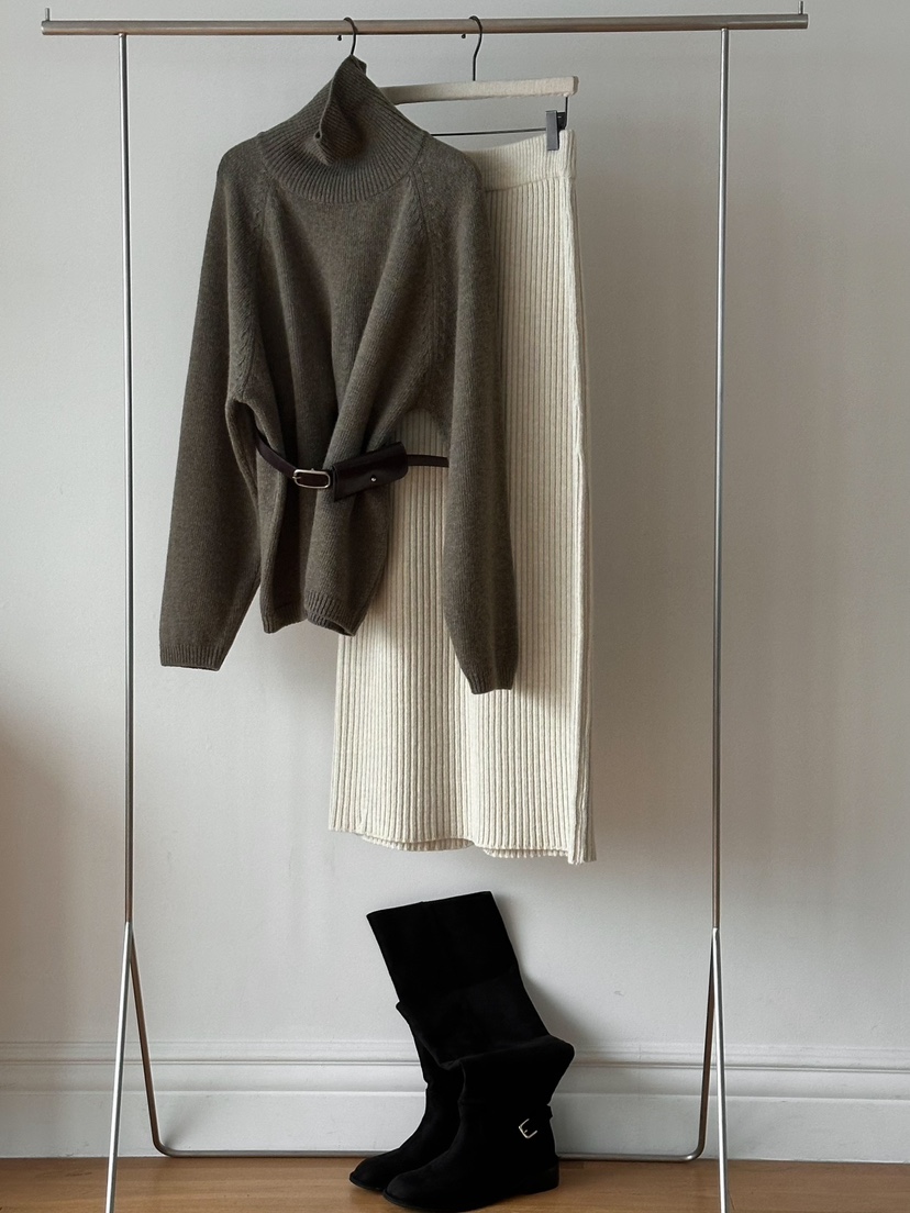 SORBET東大門實拍女士新款熱賣休閑真品24秋夏推薦職業針織衫SORBET/flat white針織衫