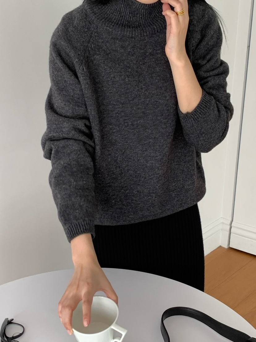 SORBET東大門實拍女士新款熱賣休閑真品24秋夏推薦職業針織衫SORBET/flat white針織衫