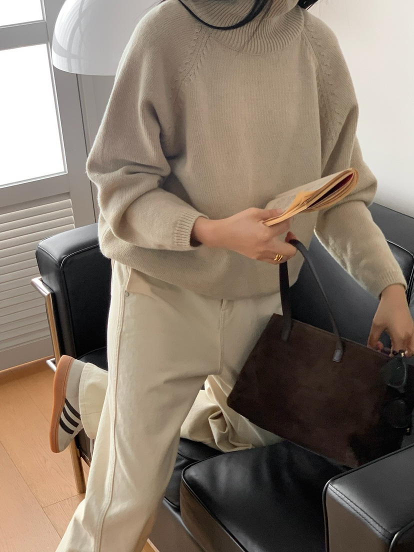 SORBET東大門實拍女士新款熱賣休閑真品24秋夏推薦職業針織衫SORBET/flat white針織衫