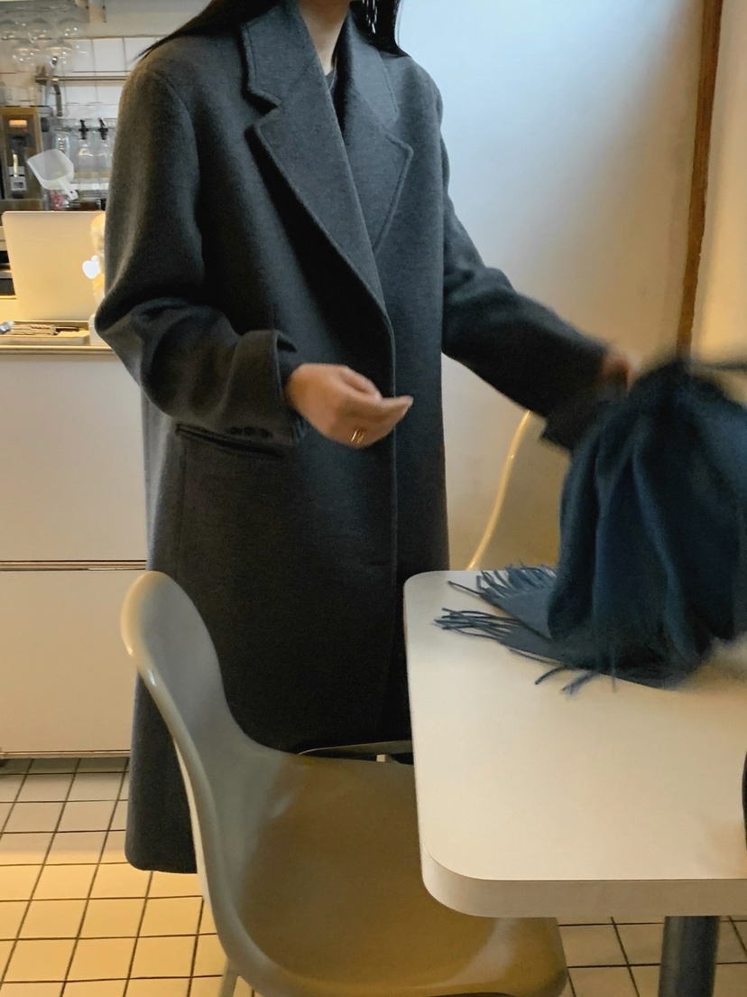 SORBET東大門直郵女士新款職業熱賣人氣休閑時尚中長款大衣SORBET/flat white中長款大衣