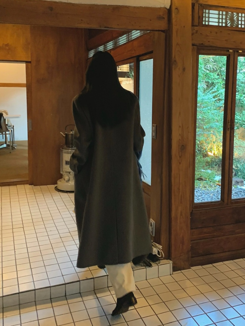 SORBET東大門直郵女士新款職業熱賣人氣休閑時尚中長款大衣SORBET/flat white中長款大衣