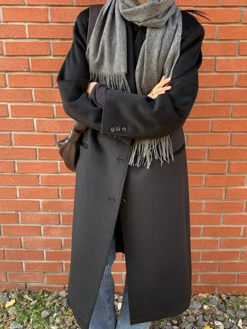 SORBET東大門直郵女士新款職業熱賣人氣休閑時尚中長款大衣SORBET/flat white中長款大衣