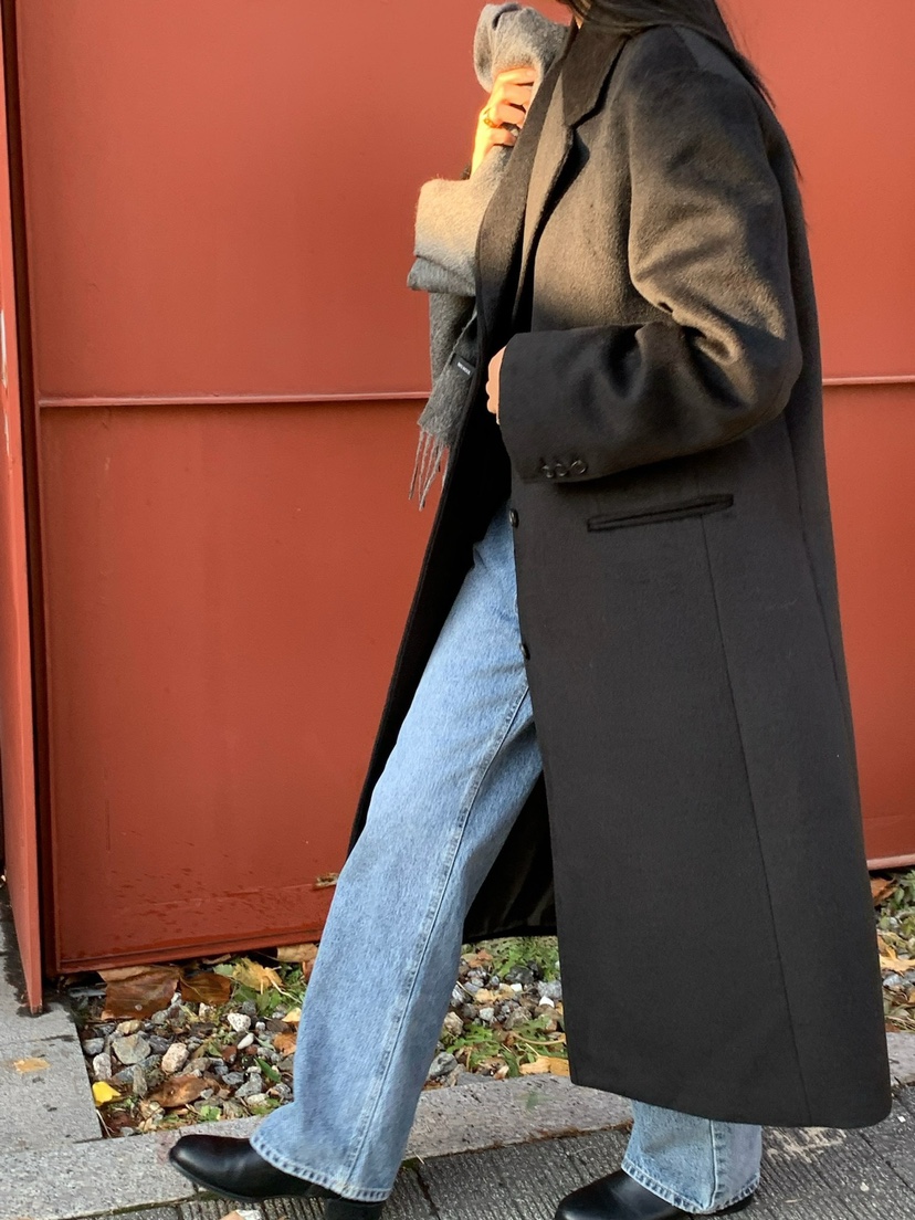 SORBET東大門直郵女士新款職業熱賣人氣休閑時尚中長款大衣SORBET/flat white中長款大衣