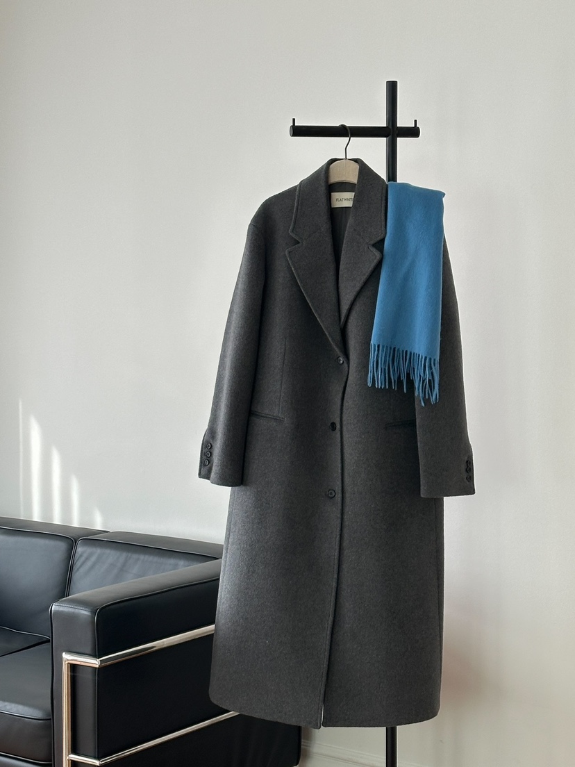 SORBET東大門直郵女士新款職業熱賣人氣休閑時尚中長款大衣SORBET/flat white中長款大衣圖色1