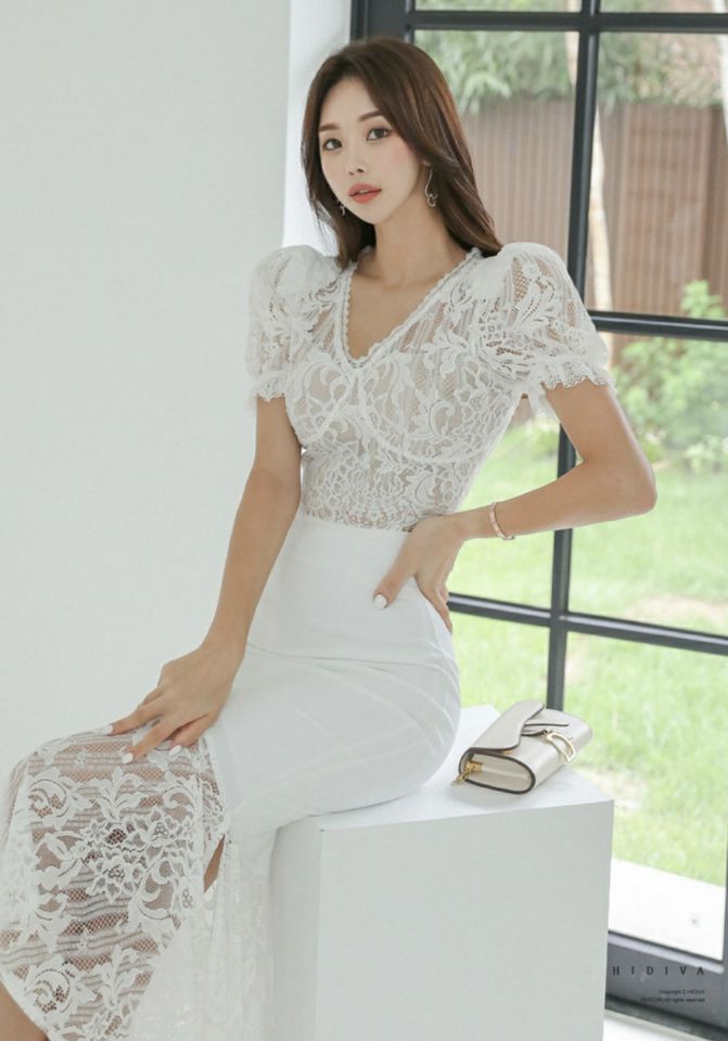high heels韓國直郵女士新品時尚推薦休閑職業熱賣襯衫蕾絲衫HIGH HEELS襯衫/蕾絲衫圖色2