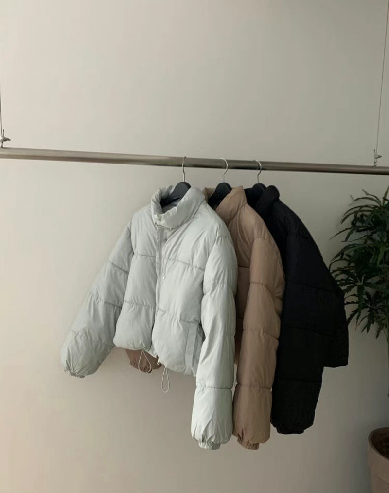 SMILE韓國直郵女裝新品24秋冬真品時尚推薦人氣短款棉服填充SMILE短款棉服