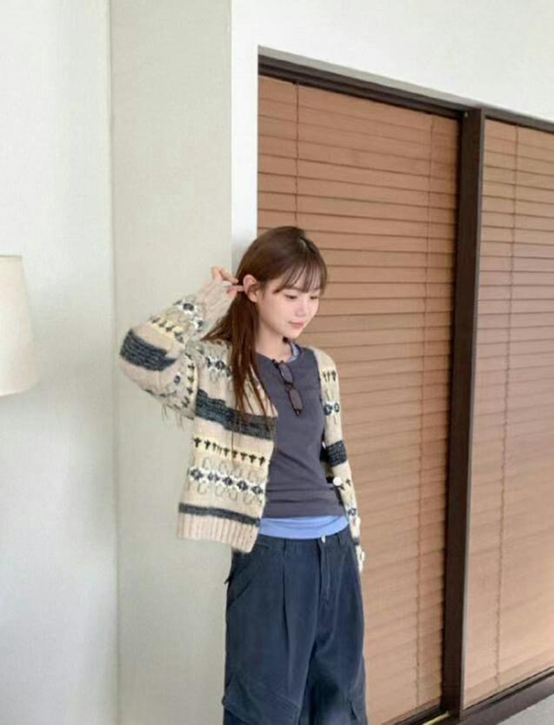 KKANNJUU韓國直郵女裝新品職業時尚推薦24秋冬人氣真品針織衫KKAMJUU針織衫