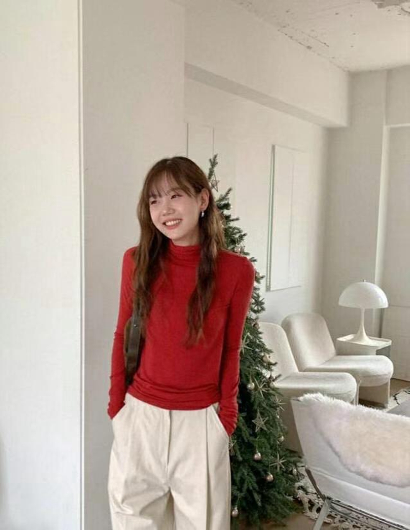 KKANNJUU韓國直郵東大門代購女裝新品24秋冬推薦職業長袖T恤KKAMJUU長袖T恤