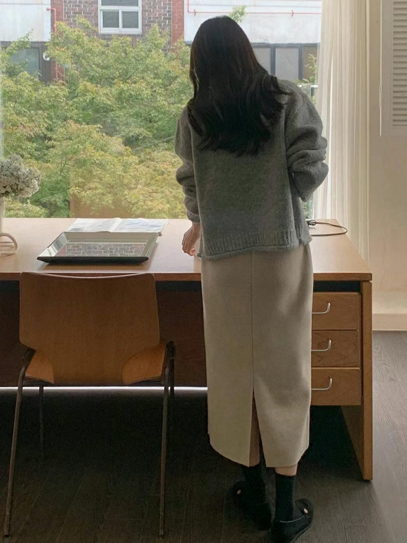 KKANNJUU直郵韓國代購女裝新款24秋冬人氣時尚職業休閑針織衫KKAMJUU針織衫