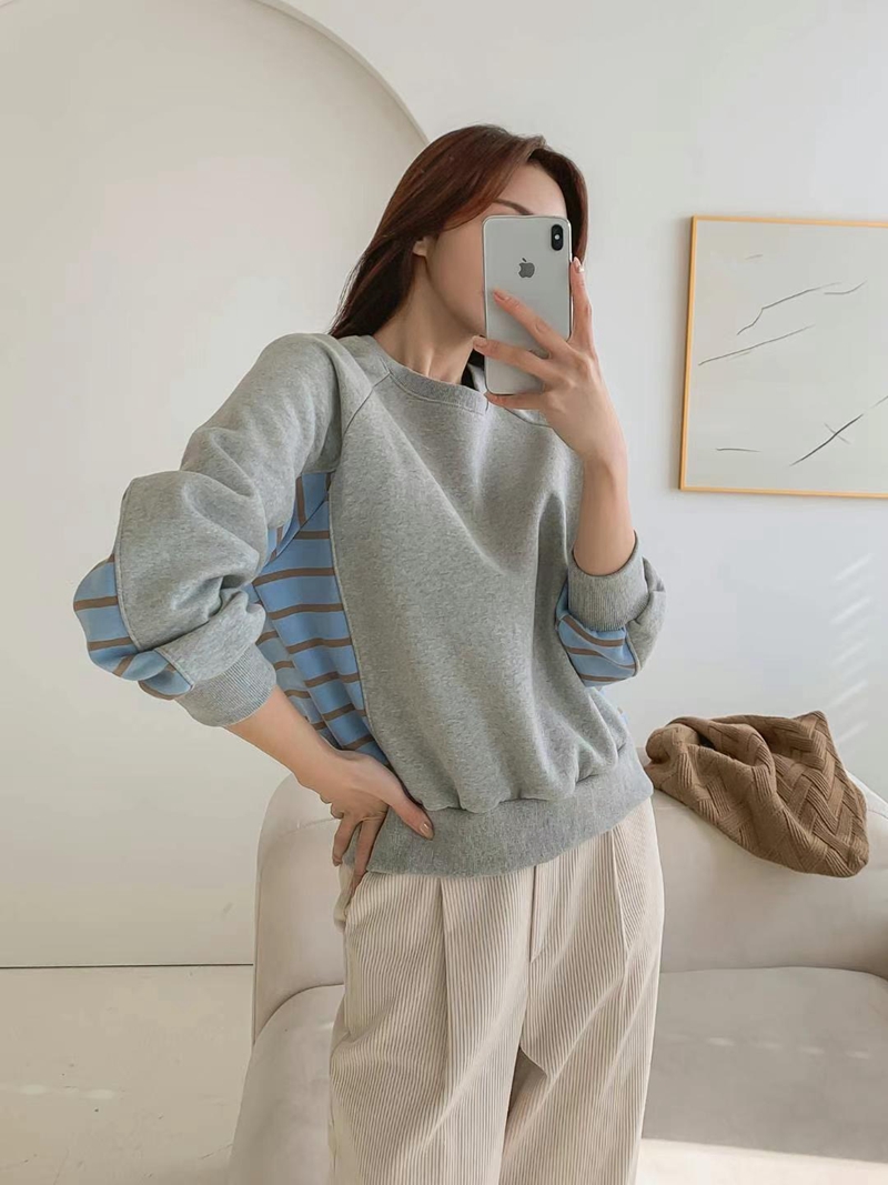 KKANNJUU直郵韓國代購女裝新品人氣真品熱賣推薦職業衛衣加絨KKAMJUU衛衣圖色2
