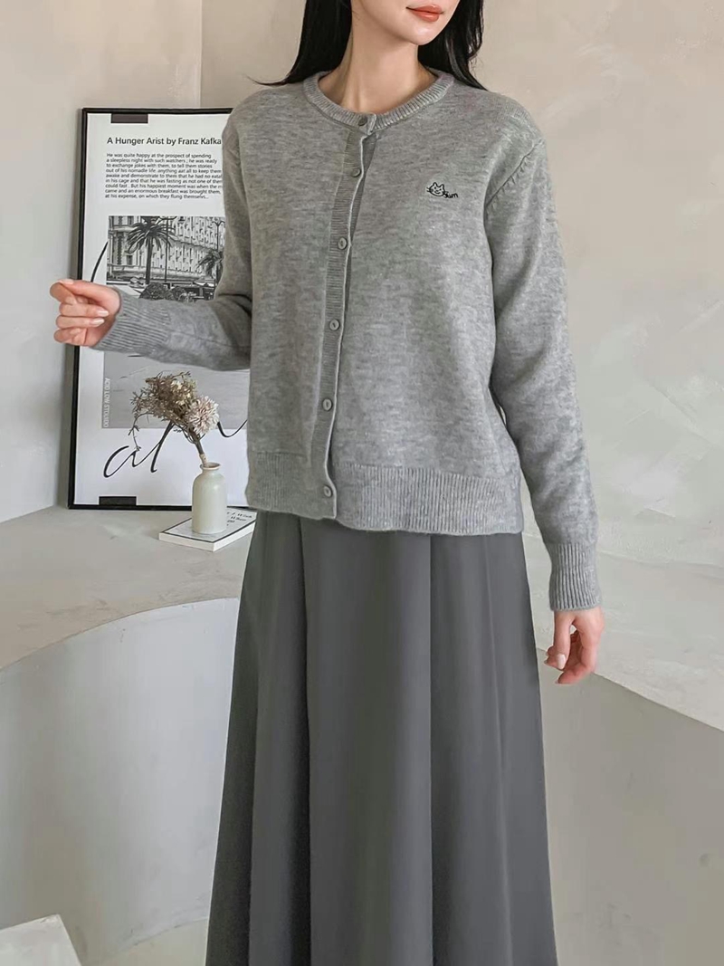 KKANNJUU韓國直郵女裝新品時尚休閑熱賣職業24秋冬真品針織衫KKAMJUU針織衫
