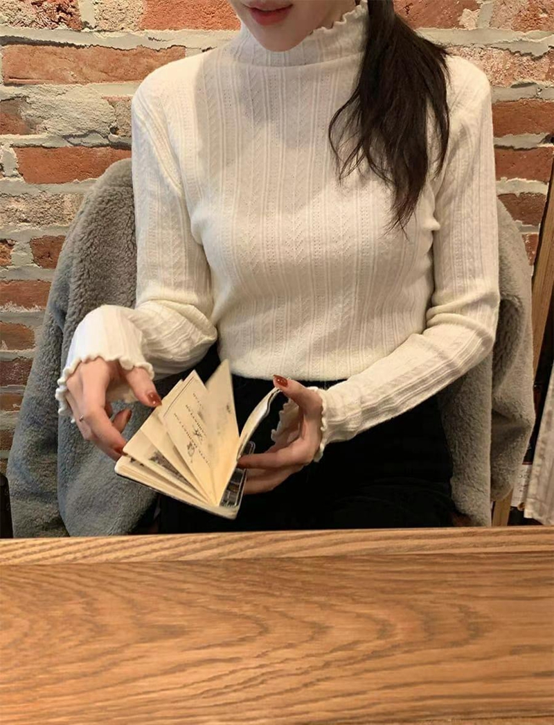 KKANNJUU直郵韓國代購女裝新款休閑真品熱賣推薦24秋冬長袖T恤KKAMJUU長袖T恤