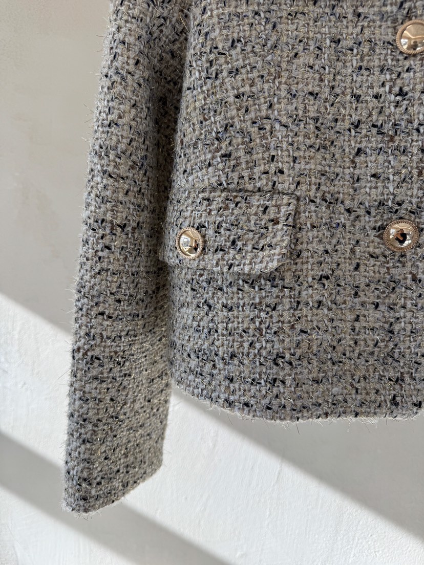 LAUNDRY韓國直郵東大門實拍女裝新品職業真品24秋冬夾克花呢LAUNDRY夾克