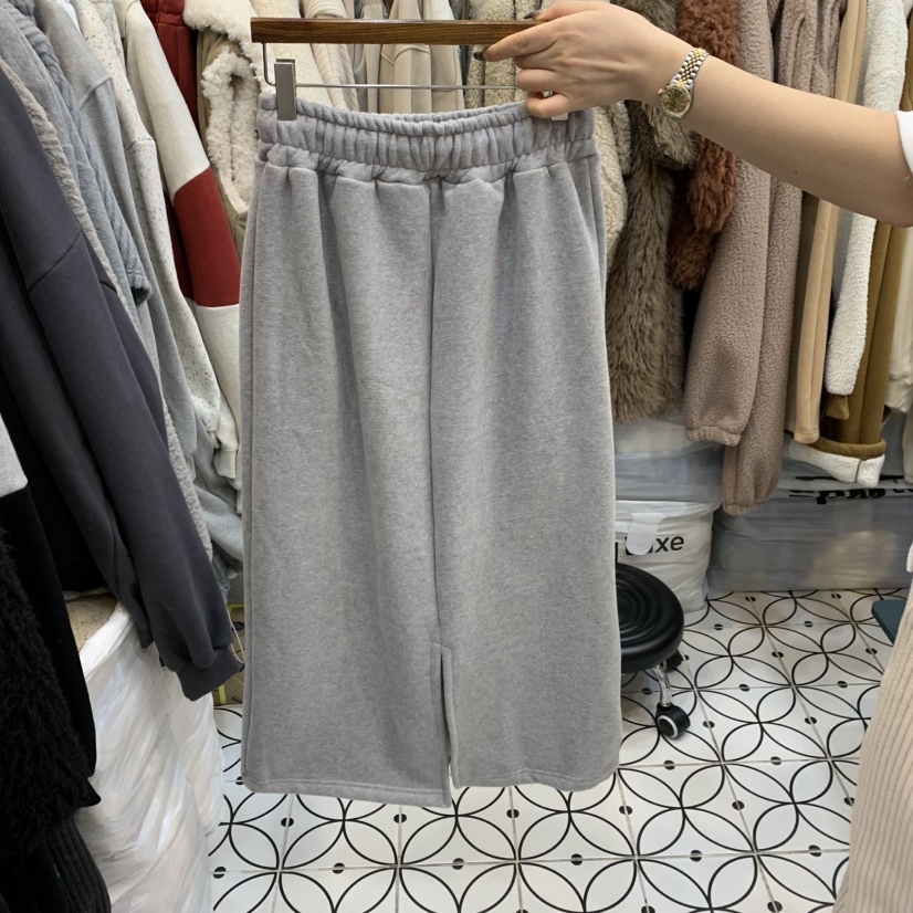 BAMBOLINA直郵韓國代購女裝新款時尚真品24秋冬半身裙中短裙加絨BAMBOLINA半身裙/中短裙
