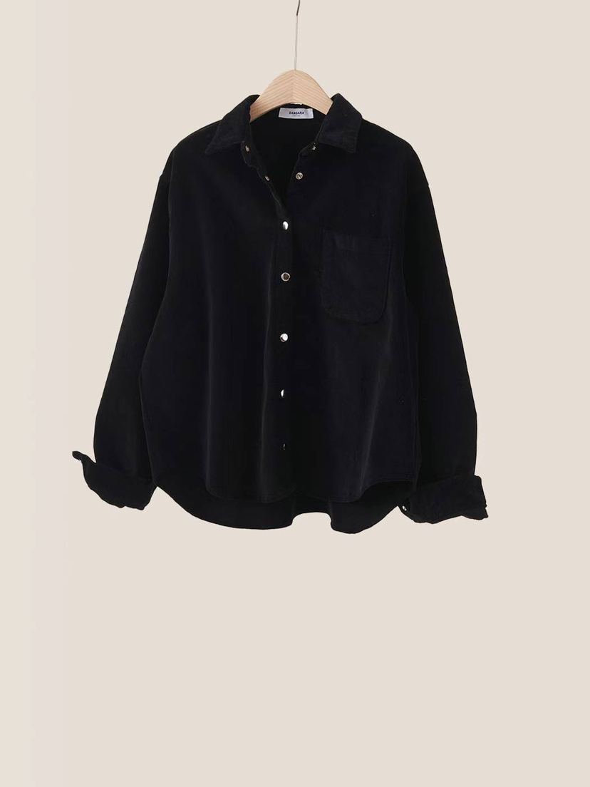 DANGARA韓國直郵東大門實拍女裝新品24秋冬休閑夾克加絨拉絨DANGARA夾克圖色4