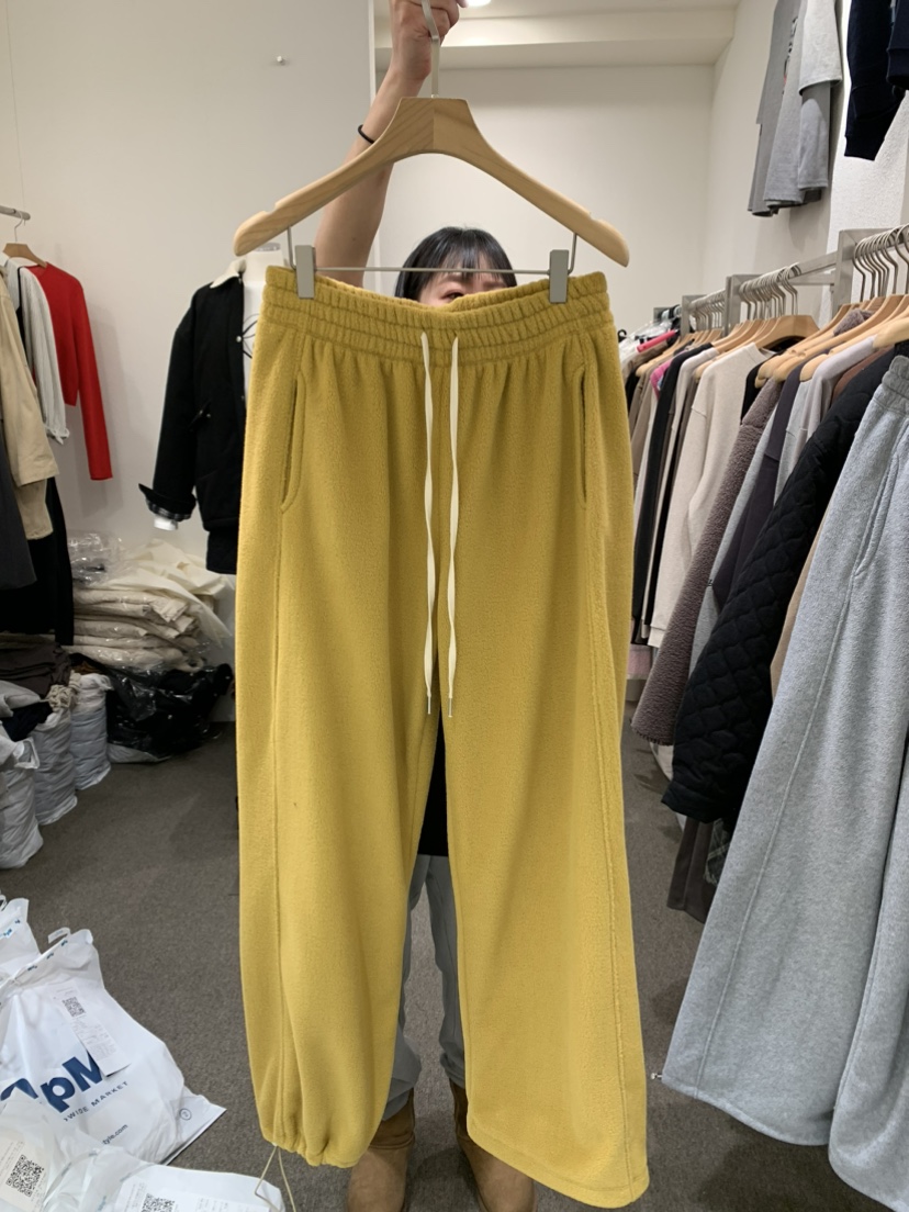 VILLABUTTON韓國直郵東大門代購女裝新品人氣休閑褲加絨拉絨VILLABUTTON休閑褲圖色2