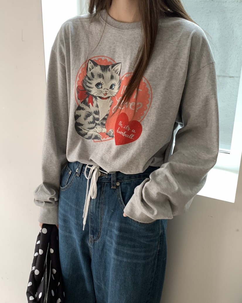 PEBBLE/LAYER韓國直郵女裝新款職業人氣休閑時尚熱賣長袖T恤PEBBLE長袖T恤