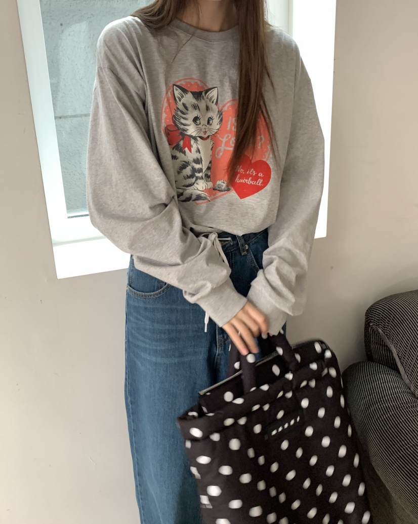 PEBBLE/LAYER韓國直郵女裝新款職業人氣休閑時尚熱賣長袖T恤PEBBLE長袖T恤