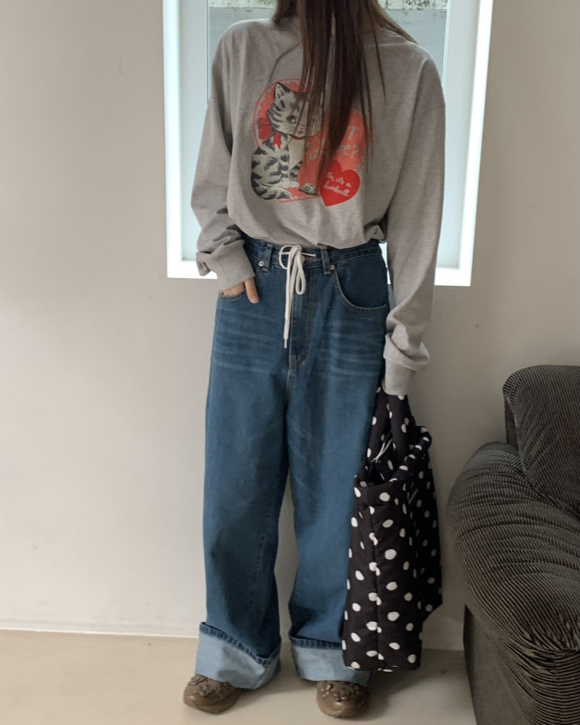 PEBBLE/LAYER韓國直郵女裝新款職業人氣休閑時尚熱賣長袖T恤PEBBLE長袖T恤