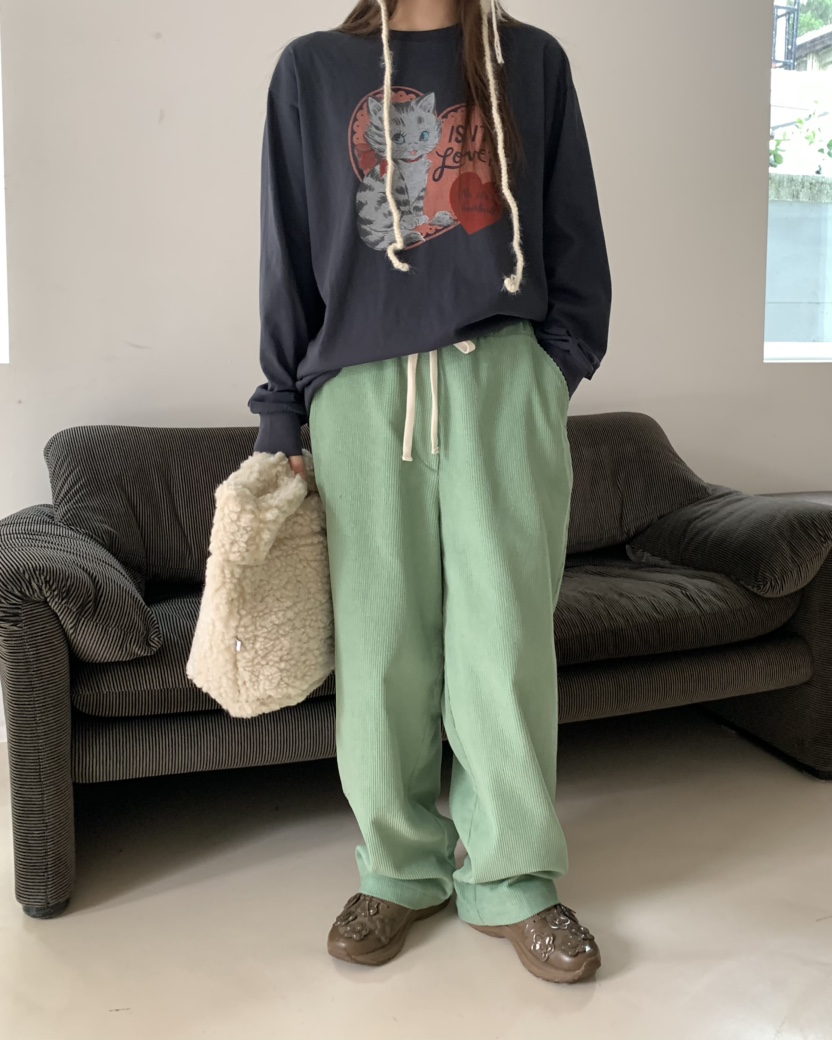 PEBBLE/LAYER韓國直郵女裝新款職業人氣休閑時尚熱賣長袖T恤PEBBLE長袖T恤