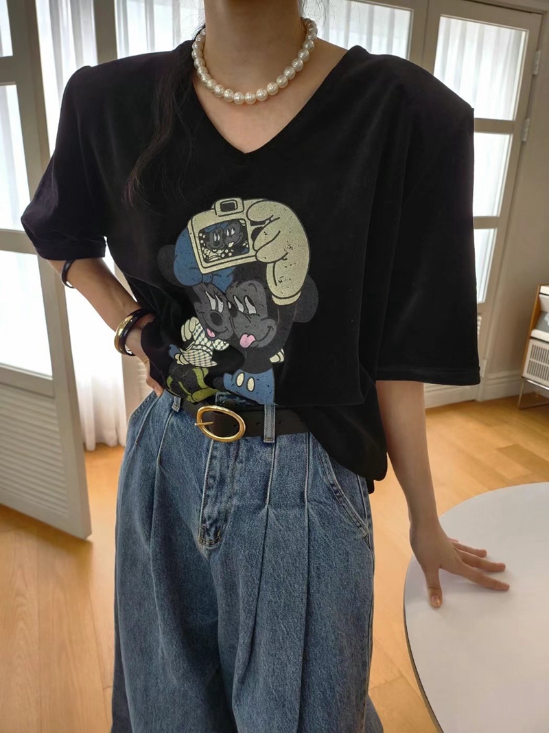 LAYERING東大門直郵女裝新品24秋夏職業真品熱賣時尚休閑T恤LAYERINGT恤圖色4
