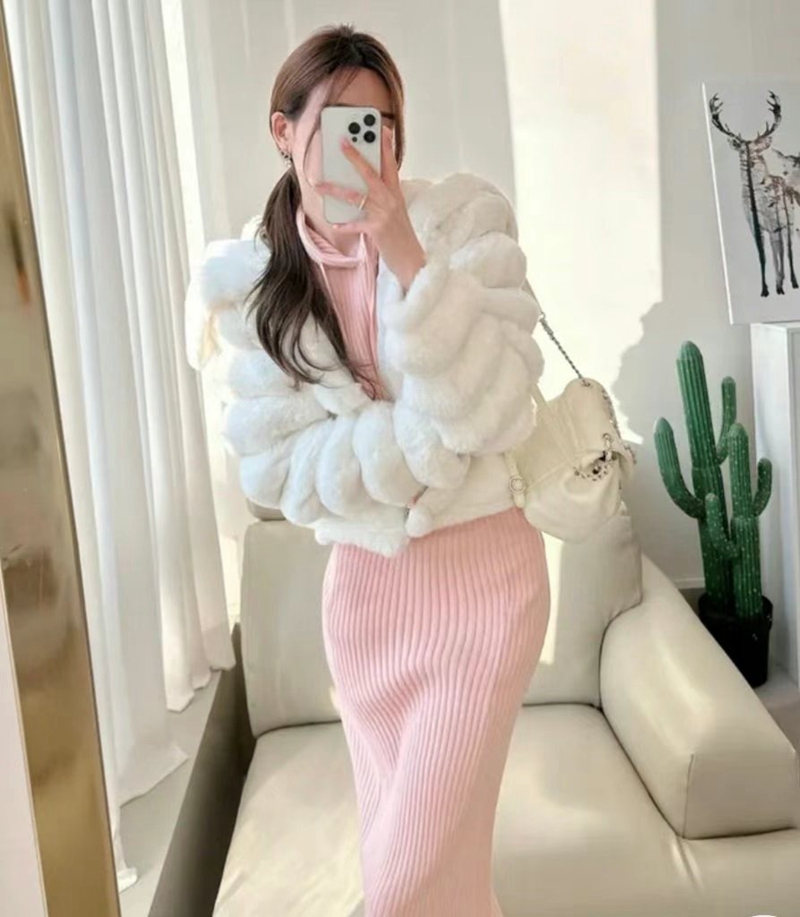 ETEMOY韓國直郵女裝新品真品人氣職業熱賣休閑短款大衣毛皮ETEMOY短款大衣