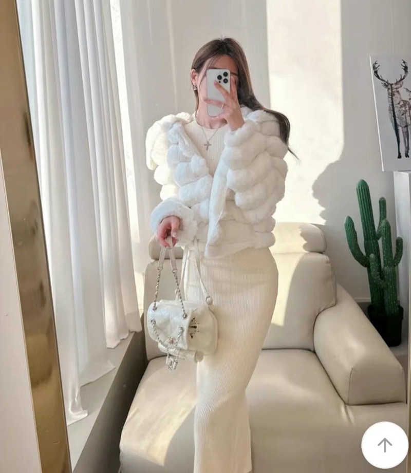 ETEMOY韓國直郵女裝新品真品人氣職業熱賣休閑短款大衣毛皮ETEMOY短款大衣