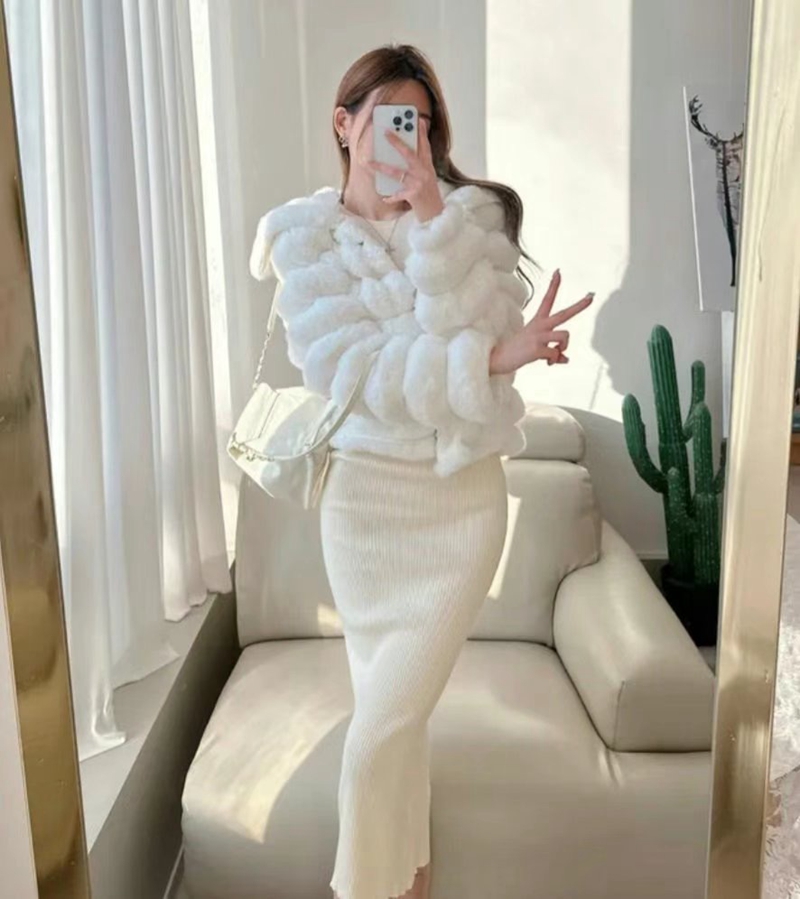 ETEMOY韓國直郵女裝新品真品人氣職業熱賣休閑短款大衣毛皮ETEMOY短款大衣