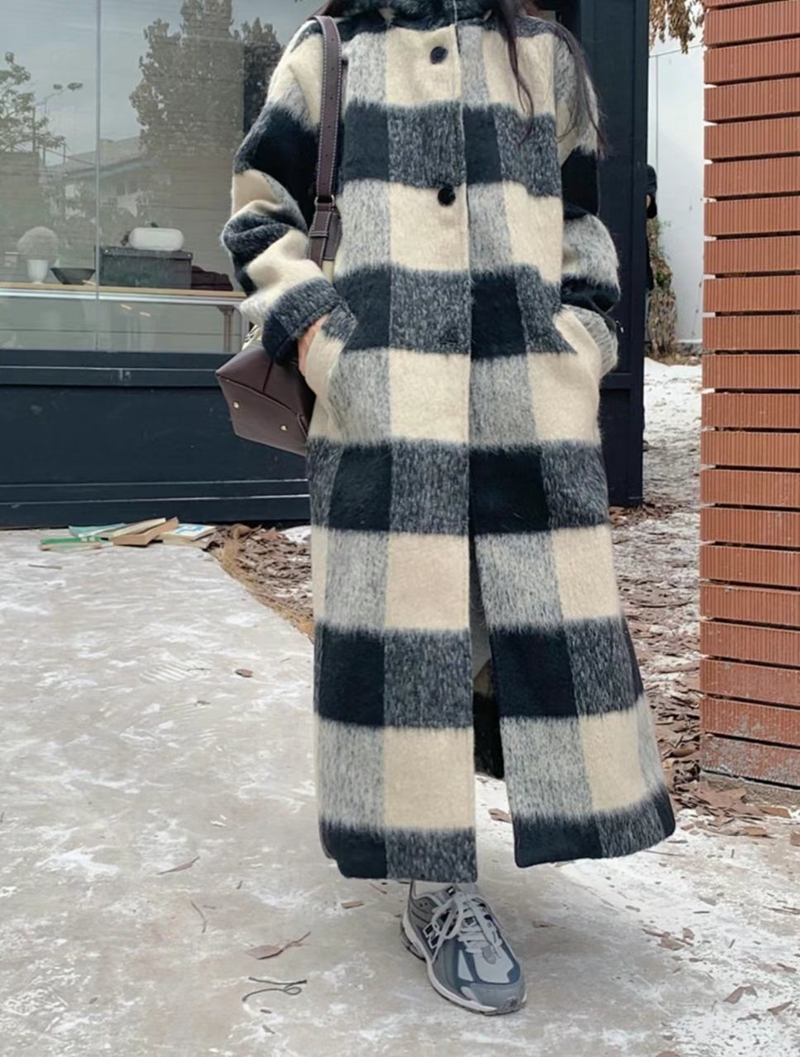 ETEMOY韓國直郵女裝新款推薦休閑職業時尚真品人氣中長款大衣ETEMOY中長款大衣