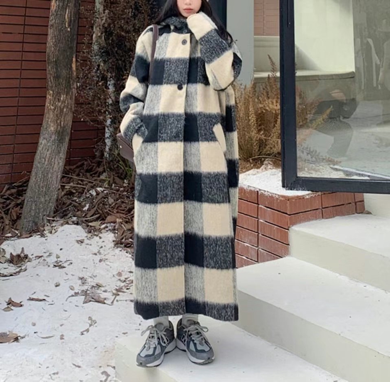 ETEMOY韓國直郵女裝新款推薦休閑職業時尚真品人氣中長款大衣ETEMOY中長款大衣圖色1