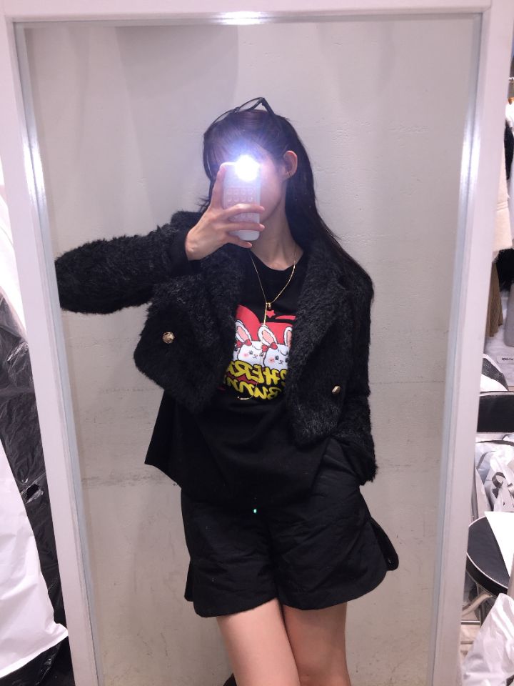 MARS韓國直郵東大門代購女裝新款真品熱賣24秋冬長袖T恤兔子mars長袖T恤