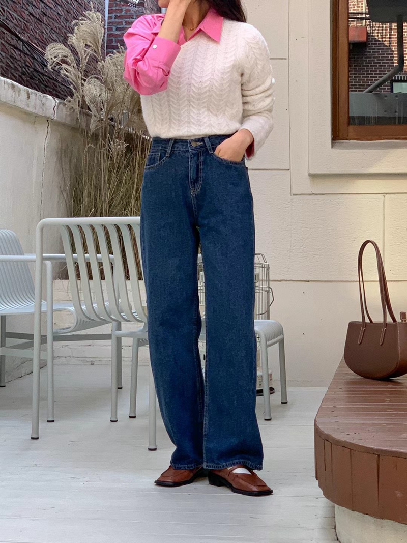 PUBLIC&CO GIRL直郵韓國代購女裝新款熱賣牛仔褲加絨PUBLIC&CO GIRL牛仔褲