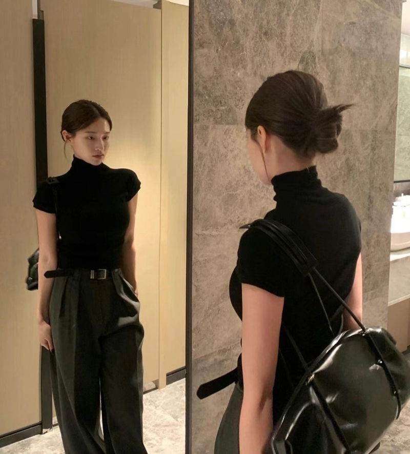 ETEMOY韓國直郵東大門代購女裝新品熱賣職業24秋冬真品休閑T恤ETEMOYT恤