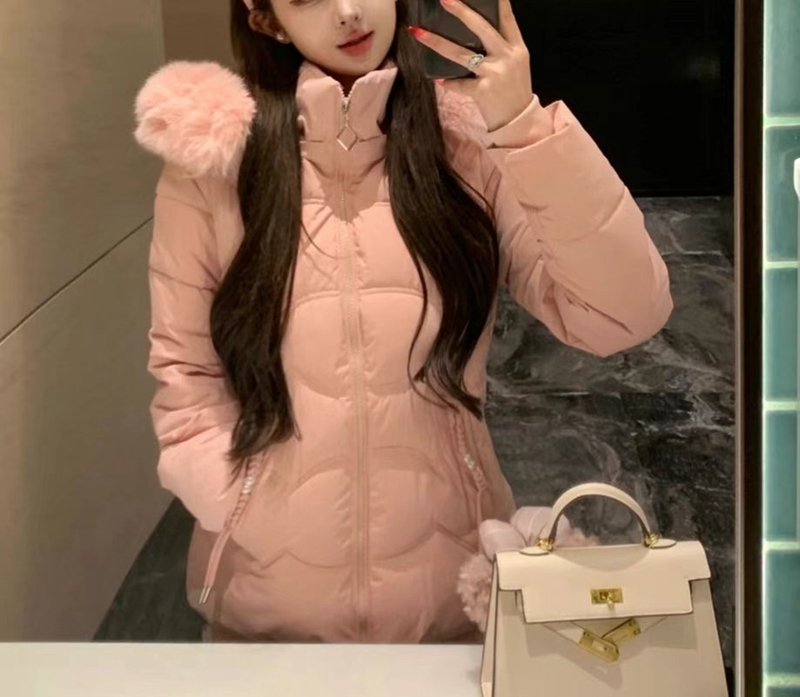 ETEMOY韓國直郵東大門實拍女裝新品推薦24秋冬職業短款棉服ETEMOY短款棉服