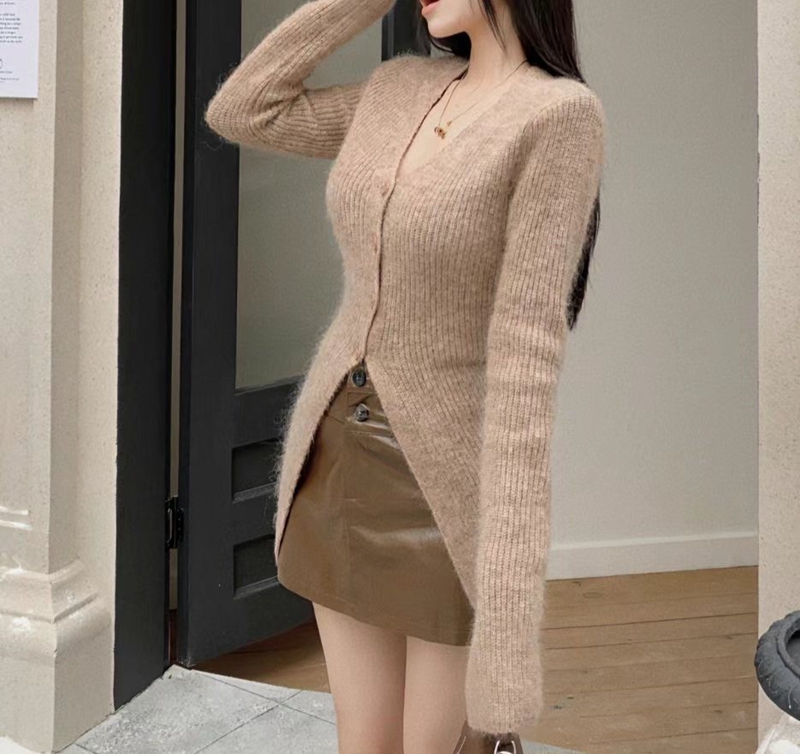 ETEMOY直郵韓國代購女裝新品熱賣真品職業24秋冬針織衫開衫ETEMOY針織衫