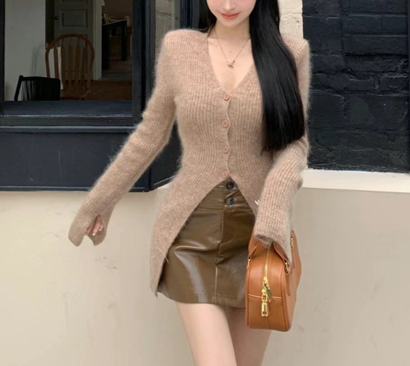 ETEMOY直郵韓國代購女裝新品熱賣真品職業24秋冬針織衫開衫ETEMOY針織衫