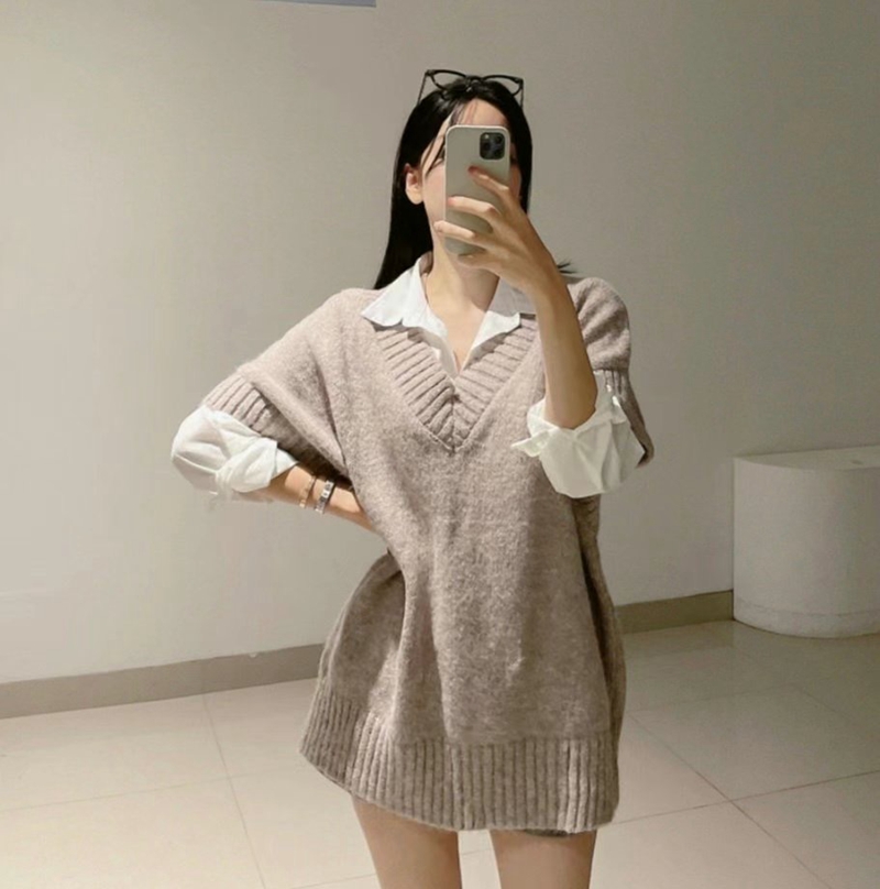 ETEMOY韓國直郵東大門代購女裝新品熱賣職業推薦休閑針織衫ETEMOY針織衫