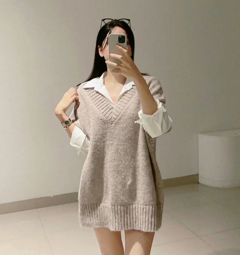 ETEMOY韓國直郵東大門代購女裝新品熱賣職業推薦休閑針織衫ETEMOY針織衫圖色3