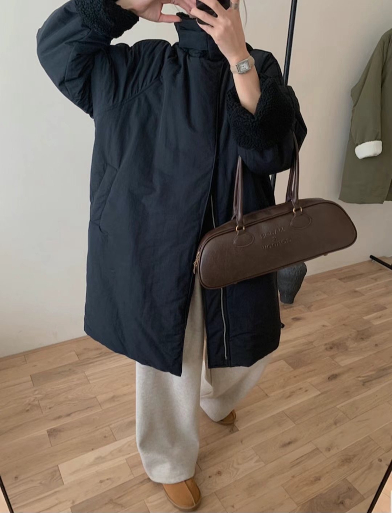 ETEMOY直郵韓國代購女裝新款時尚熱賣休閑真品職業中長款大衣ETEMOY中長款大衣