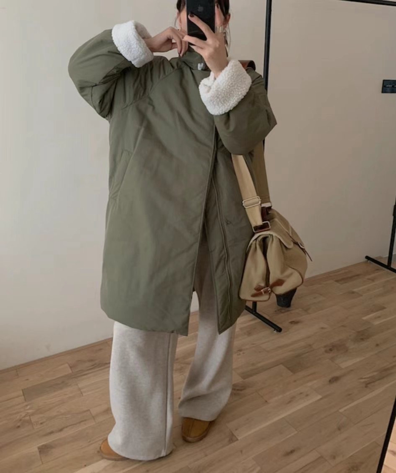 ETEMOY直郵韓國代購女裝新款時尚熱賣休閑真品職業中長款大衣ETEMOY中長款大衣圖色3