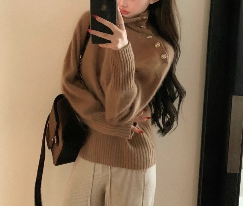 ETEMOY韓國直郵東大門實拍女裝新品真品24秋冬職業休閑針織衫ETEMOY針織衫