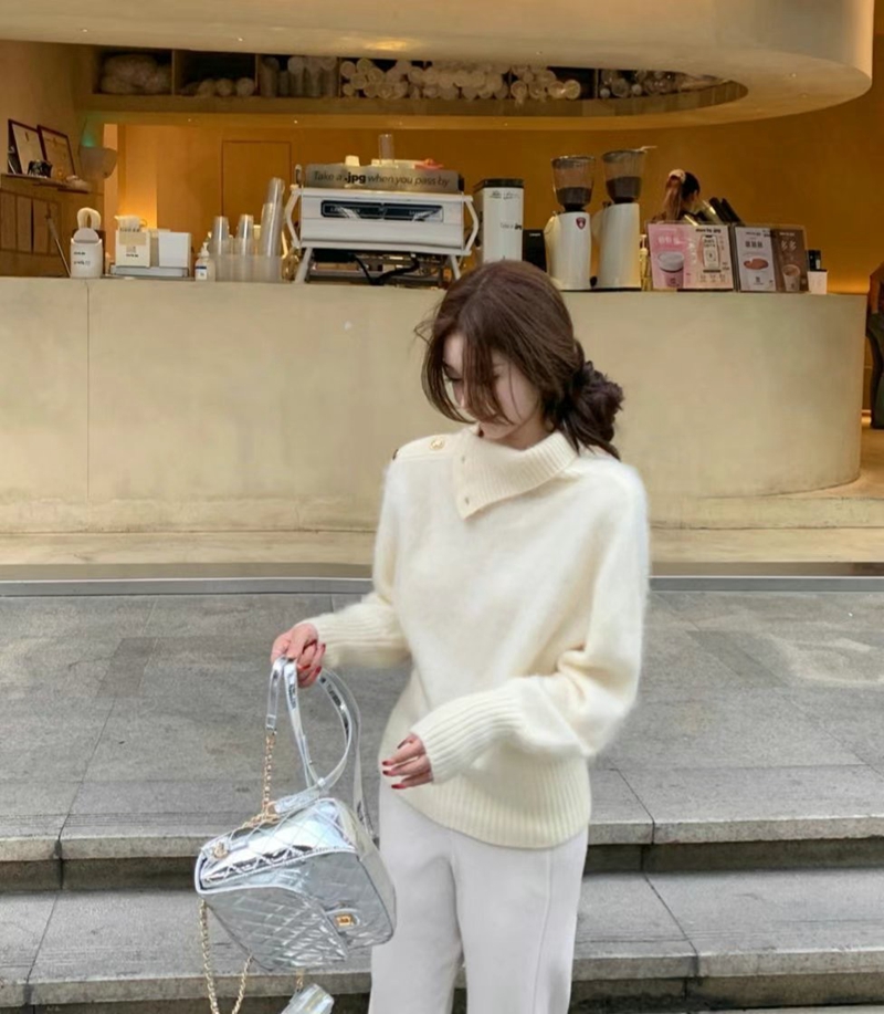 ETEMOY韓國直郵東大門實拍女裝新品真品24秋冬職業休閑針織衫ETEMOY針織衫