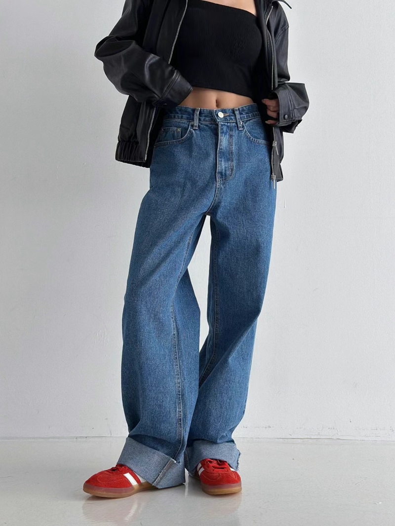 PUBLIC&CO GIRL韓國直郵女裝新款推薦熱賣真品牛仔褲PUBLIC&CO GIRL牛仔褲